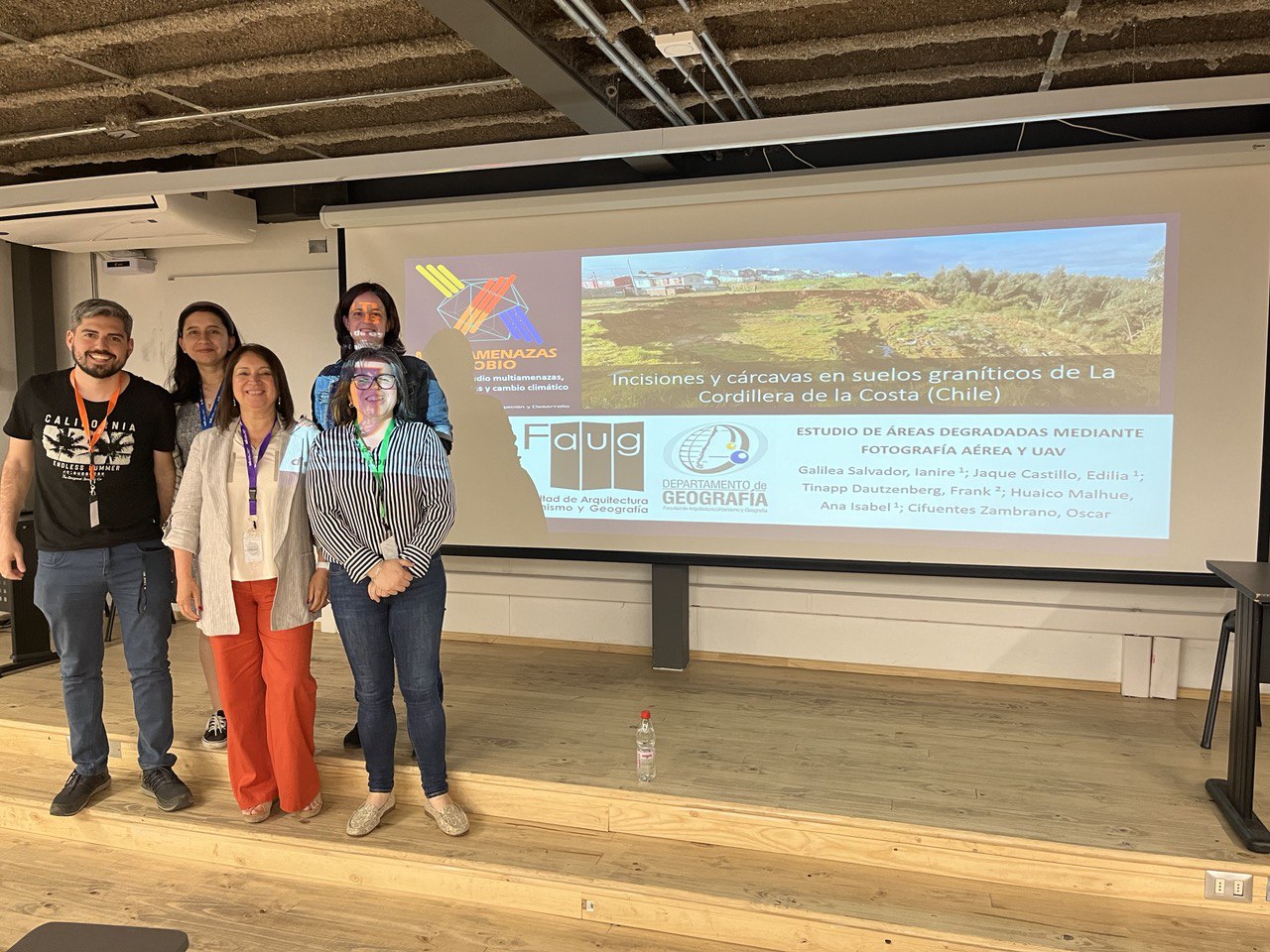 Grupo multiamenazas participa en Congreso de Geografía SOCHIGEO 2022