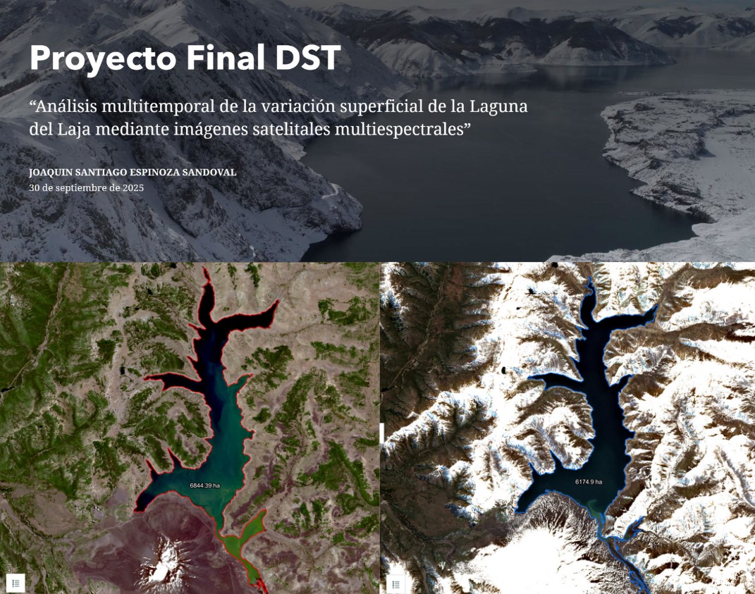 Estudio con teledetección expone cambios recientes en la superficie de la Laguna del Laja